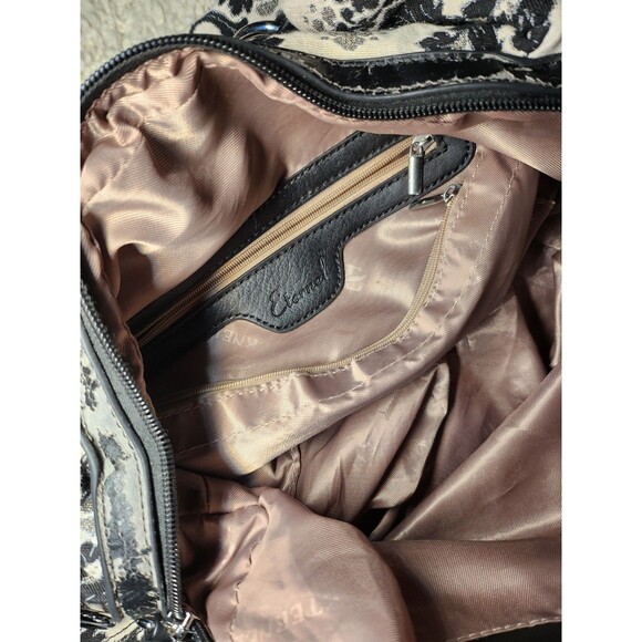 Eternel Vintage Bag White Black Women’s Handbag Purse Shoulder Tote Retro - Picture 5 of 6